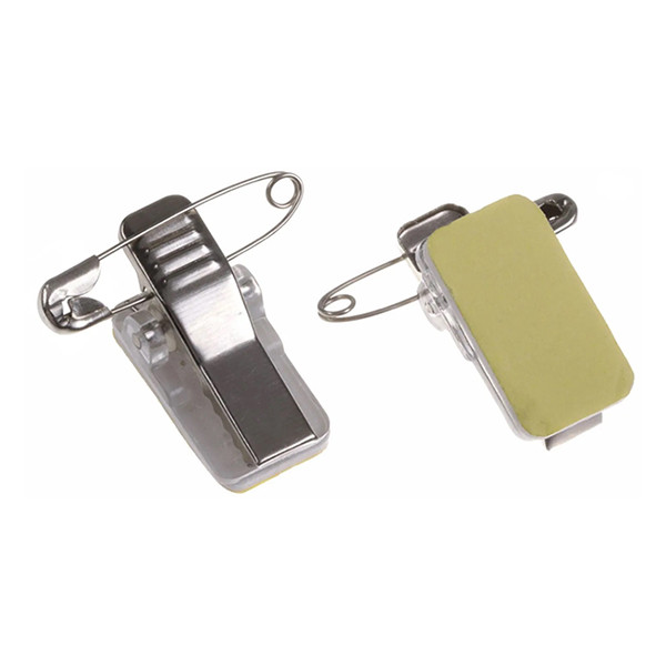 Europel pince clip autocollant pour badge avec épingle (50 pièces) 121266 226963 - 2