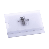 Europel porte-badge avec clip et épingle 90 x 60 mm (24 pièces) 121261 226929