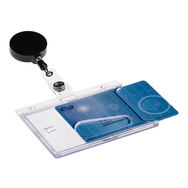 Europel porte-badge mono avec enrouleur 85 x 54 mm (10 pièces) 121289 226975 - 2