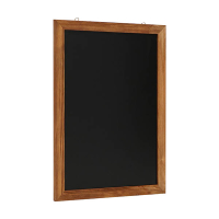 Europel tableau noir mural avec cadre 50 x 70 cm naturel 226989