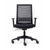 Euroseats Canillo chaise de bureau maille (avec accoudoirs) - noir  205877 - 2