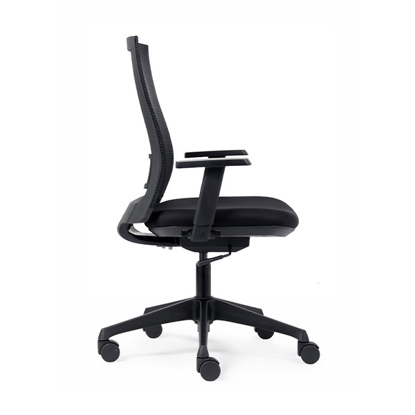 Euroseats Canillo chaise de bureau maille (avec accoudoirs) - noir  205877 - 3