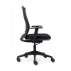 Euroseats Canillo chaise de bureau maille (avec accoudoirs) - noir  205877 - 3