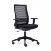 Euroseats Canillo chaise de bureau maille (avec accoudoirs) - noir 205877 - 1