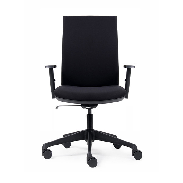 Euroseats Canillo chaisse de bureau tissu (avec accoudoirs) - noir  205876 - 2