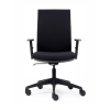 Euroseats Canillo chaisse de bureau tissu (avec accoudoirs) - noir  205876 - 2