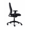 Euroseats Canillo chaisse de bureau tissu (avec accoudoirs) - noir  205876 - 3