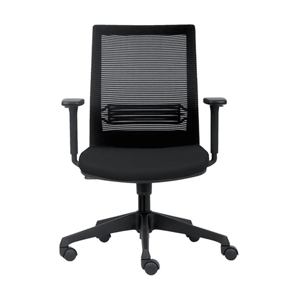 Euroseats Evora chaise de bureau (avec accoudoirs) - noir  205894 - 1
