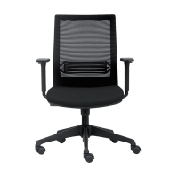 Euroseats Evora chaise de bureau (avec accoudoirs) - noir 205894