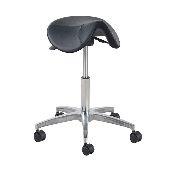 Euroseats Matera tabouret selle de cheval ergonomiqueen aluminium MAT.002.ALU 205886 - 1