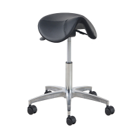 Euroseats Matera tabouret selle de cheval ergonomiqueen aluminium MAT.002.ALU 205886