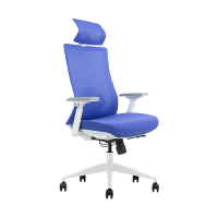 Euroseats Verona chaise de bureau - bleu 01.VER.WH.BLUE 205880
