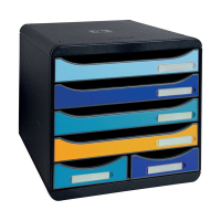 Exacompta Bee Blue Maxi module de classement (6 tiroirs) - couleurs assorties 3124202D 404100