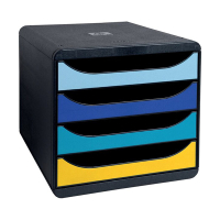 Exacompta Bee Blue module de classement (4 tiroirs) - couleurs assorties 3104202D 404098