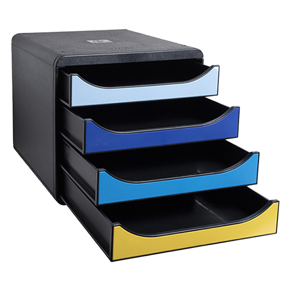 Exacompta Bee Blue module de classement (4 tiroirs) - couleurs assorties 3104202D 404098 - 3