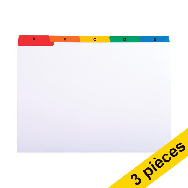 Offre: 3x Exacompta intercalaires 210 x 160 mm A5 (1 lot) - blanc 404081 - 1