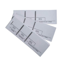 Exacompta bloc de tickets numérotés (triplicata) 100 pièces - blanc 404588