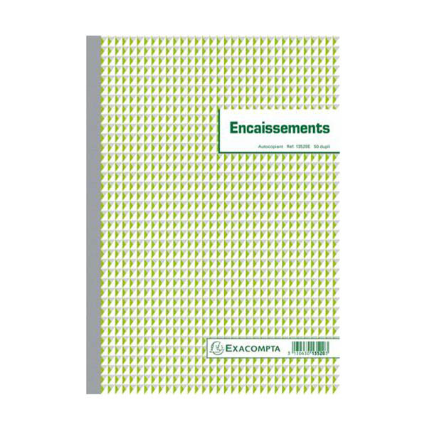 Exacompta carnet d’encaissements autocopiant 50 feuilles 404601 - 1
