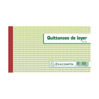 Exacompta carnet de quittances de loyer autocopiant (triplicata) 50 feuilles 404611