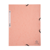 Exacompta chemise à élastique en carton lustré A4 - corail 55527E 404031