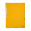 Exacompta chemise à élastique en carton lustré A4 - jaune