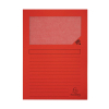 Exacompta chemise à fenêtre A4 (100 pièces) - rouge