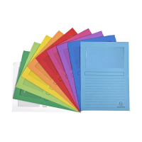 Exacompta chemise à fenêtre A4 (10 pièces) - couleurs assorties 50200E 404436