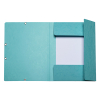 Exacompta farde à élastique en carton lustré A4 - bleu givré 55273E 404160 - 2