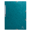 Exacompta farde à élastique en carton lustré A4 - bleu pacifique 55272E 404159 - 1