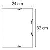 Exacompta farde à élastique en carton lustré A4 - bleu pacifique 55272E 404159 - 6