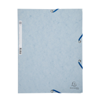 Exacompta farde à élastique en carton lustré A4 - gris tourterelle 55531E 404034