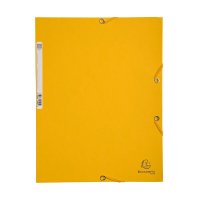 Exacompta farde à élastique en carton lustré A4 - jaune 55509E 404024