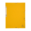 Exacompta farde à élastique en carton lustré A4 - jaune
