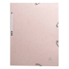 Exacompta farde à élastique en carton lustré A4 - rose tendre 55274E 404161 - 1