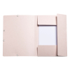 Exacompta farde à élastique en carton lustré A4 - rose tendre 55274E 404161 - 2