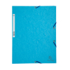 Exacompta farde à élastique en carton lustré A4 - turquoise