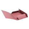 Exacompta farde à élastique en carton lustré A4 - vieux rose 55276E 404162 - 3