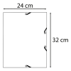 Exacompta farde à élastique en carton lustré A4 - vieux rose 55276E 404162 - 6