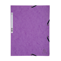 Exacompta farde à élastique en carton lustré A4 - violet 55508E 404023