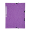 Exacompta farde à élastique en carton lustré A4 - violet