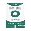 Exacompta fiche Bristol lignée 100 x 150 mm (100 pièces)