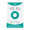 Exacompta fiche Bristol quadrillée avec perforation 100 x 150 mm (100 pièces) 404615 - 1