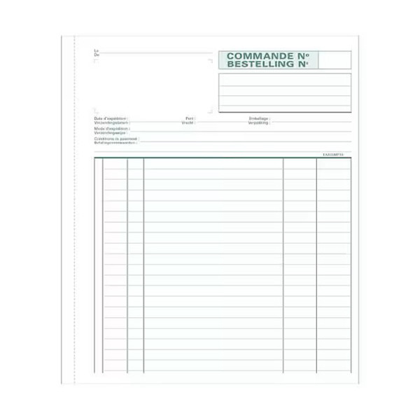 Exacompta manifold commandes autocopiant 21 x 18 cm (3 x 50 feuilles) 53103X 404443 - 2