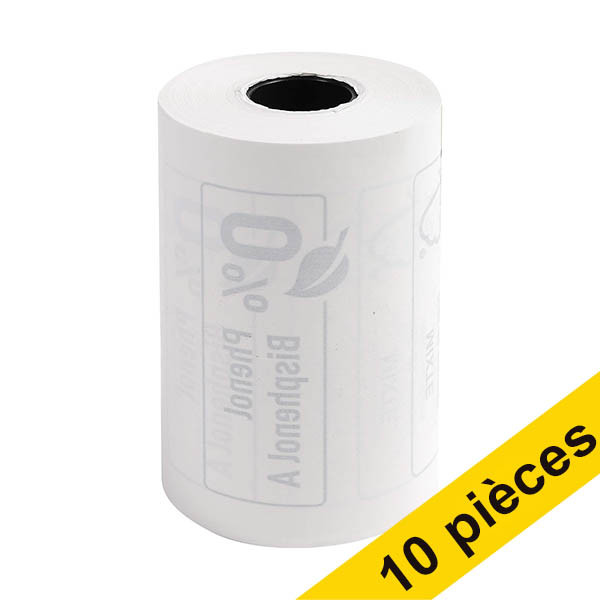 Exacompta rouleau de caisse 57x46x12 thermo (10 pièces) - blanc 407294 - 1