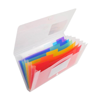 Exacompta trieur valisette 140 x 260 mm (7 compartiments) - transparent 404686