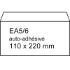 Exclusive enveloppe 110 x 220 mm - EA5/6 autoadhésive (200 pièces) - blanc