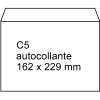 Exclusive enveloppe 162 x 229 mm - C5 autoadhésive (100 pièces) - blanc