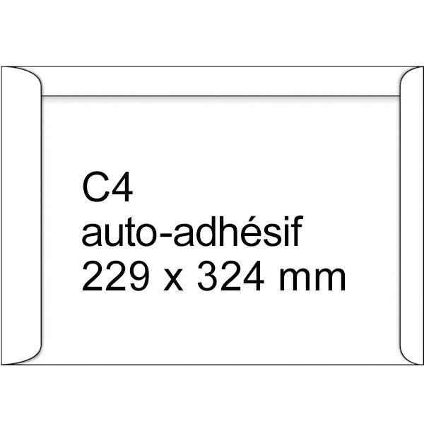 Exclusive enveloppe 229 x 324 mm - C4 autoadhésive (50 pièces) - blanc 453580-50 209182 - 1