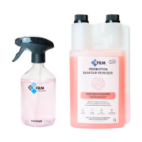 FRM kit de démarragge : nettoyant sanitaire probiotique + flacon pulvérisateur sanitaire