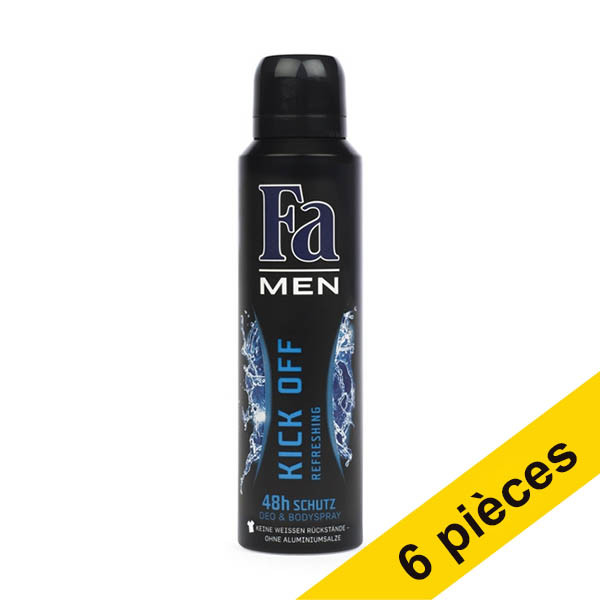 Offre : 6x Fa spray déodorant Kick Off for Men (150 ml) SFA06003 - 1